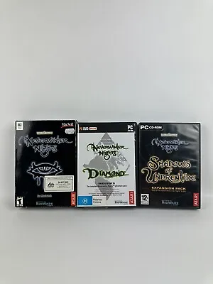 Neverwinter Nights 2002 PC DOS/Win95 Mac Big Box Game Diamond Expansion Pack X 3 • $59.90