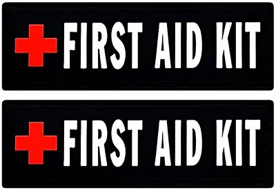 FIRST AID KIT MEDIC CROSS PVC RUBBER PATCH | 2PC HOOK BACKING  3 X1    IFAK • $13.99