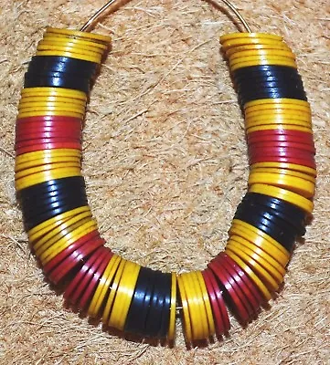 Antique European Thin Vulcanite Vinyl Hard Rubber Heishi Beads African Trade • $5.40