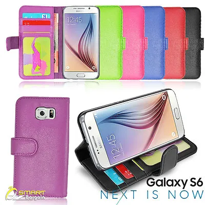 Photo ID Wallet Flip Leather Stand Case Cover For Samsung Galaxy S6 S 6 Edge • $6.99