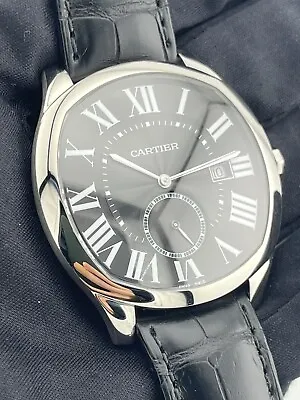 Cartier 3930 Drive De Cartier 2012 Stainless Steel 41mm Leather Men Watch MINT • $6000