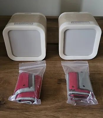 Pair Of Mission M-Cube Satellite Speakers In Beige NXT With Changeable Covers • £120