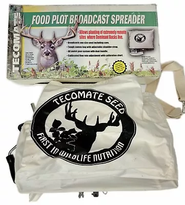 Tecomate Seeder Broadcast Spreader 25 Pounds Shoulder Seed • $31.99