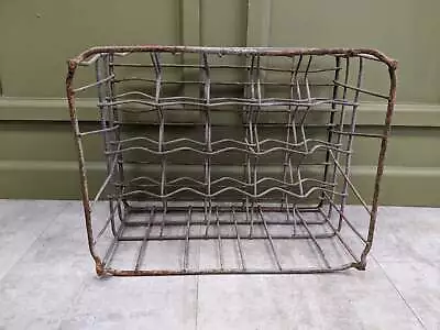 Retro Metal Milk Bottle Crate • £45