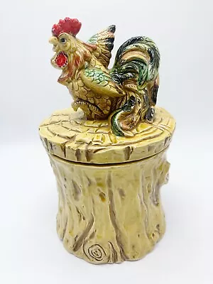 Vintage Enesco Rooster Cookie Jar Ceramic Japan 11.5  • $29.99