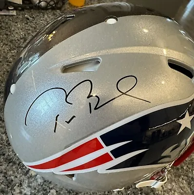 Fanatics Tom Brady Signed Full Size Helmet Half Bucs Half Patriots 🔥🔥 • $3995