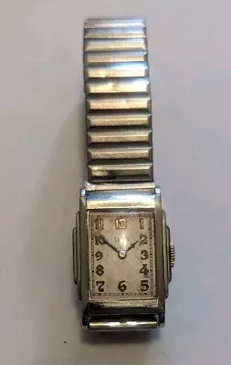 Vintage 1935 Elgin 15 Jewel Grade 484 Wristwatch Runs Well • $19.95