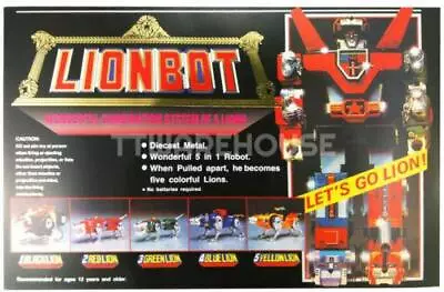 NEW VOLTRON LIONBOT 1980 Chogokin Die-Cast Metal 5 In 1 Figures TAIWAN VERSION • $226.99