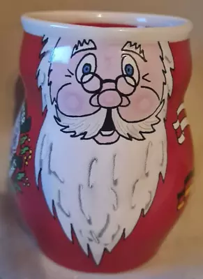 German Christmas Market Red Santa Mulled Wine Mug Cup 175ml • £10