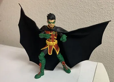 $15.99 • Buy Custom Batman Mcfarlane 1:12 Robin Leather Wired Cape Damian Wayne NOT FIGURE
