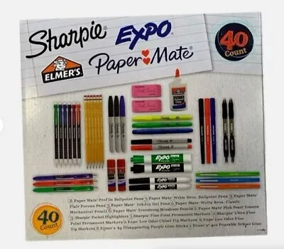 Sharpie Expo Elmer's Paper Mate 40 Count  Free Shipping • $20.99