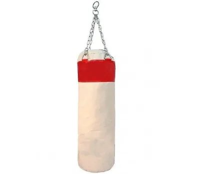 50  PUNCHING BAG WITH CHAINS Sparring MMA Boxing Training Canvas Heavy Duty Red • $24.99