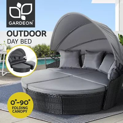 $671.95 • Buy Gardeon Outdoor Sun Lounge Setting Patio Furniture Sofa Wicker Garden Day Bed