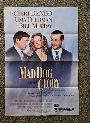 MAD DOG AND GLORY Original One Sheet Movie Poster - 1993 - ROBERT DENIRO • $17