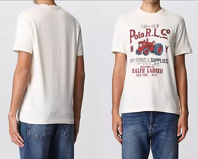 £73.42 • Buy Polo Ralph Lauren Retro Printed Jersey T-Shirt Classic Fit T-Shirt Top Bwnt S