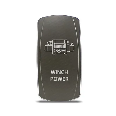 CH4x4 Gray Series Rocker Switch Winch Power Symbol - White LED • $17.98