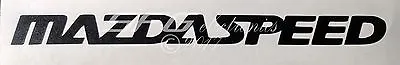 MAZDASPEED Logo Vinyl Decal Sticker BLACK/SILVER/WHITE Wheel Rim Window • $5.79
