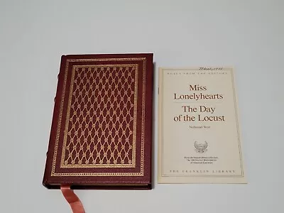 Nathaniel West / FRANKLIN LIBRARY Miss Lonelyhearts & The Day Of The Locust 1981 • $39.95