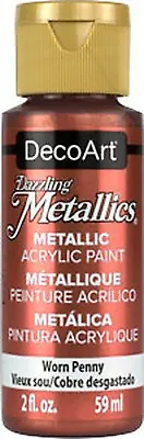 DecoArt Acrylic Paint Crafters Dazzling Metallics Glamour Dust Satin 200+ • £3.45