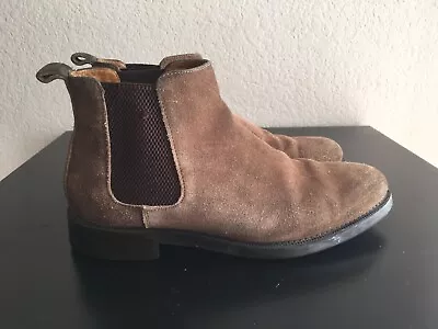 ZARA Men Chelsea Ankle Boot Suede Leather EU 41 US 8 • $19