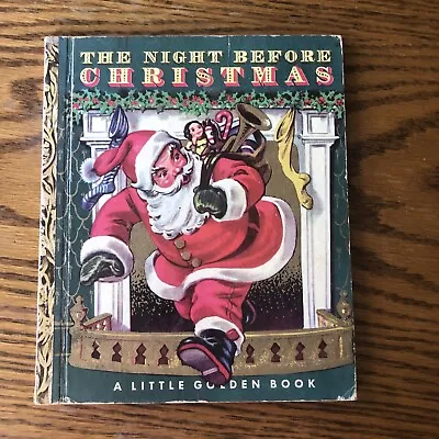 VTG 1949 The Night Before Christmas By Clement C. Moore Golden Press Hardcover • $8.99