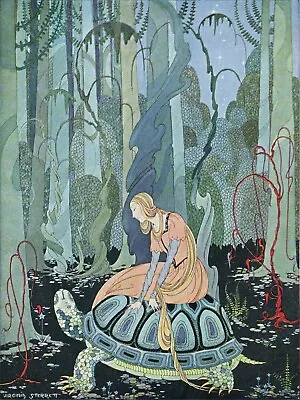 Virginia Frances Sterrett:  Blondine On Tortoise  (1920) — Giclee Fine Art Print • $29.99