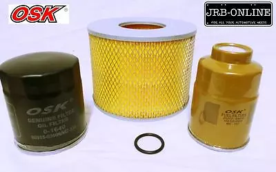 Suit TOYOTA DYNA BU142R BU212R BU222R 4.1L 15B OIL AIR FUEL FILTER SERVICE 95-03 • $59.95