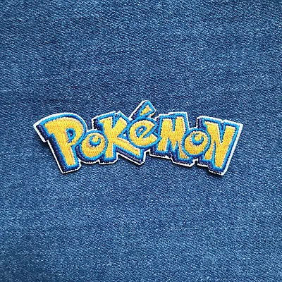 Pokemon Logo Patch (Iron On Sew Embroidery Applique Game Boy Nintendo Pikachu) • $3.99