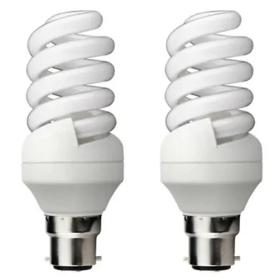 2 X Kosnic ECO20SP2/B22-827 Energy Saving Spiral CFL Bulbs 20W BC 2700K • £8