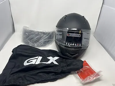 GLX GX11 Compact Lightweight Full Face Motorcycle Street Bike Helmet W/ 2 Visors • $67.99