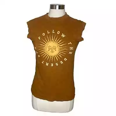 Free People Dangerous Girl Desert Sun Muscle Tee Women’s Size Small • $19.99