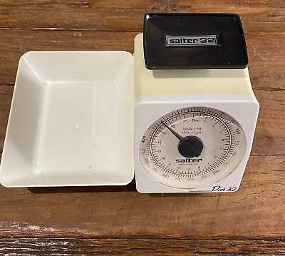 Vintage Retro Salter 32 Scales Retro Weight Plasticware Cream Colour - Free Post • $33.88