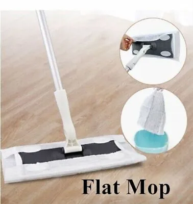 £8.69 • Buy Disposable Nonwoven Wood Tile Laminate Floor Wipe Mop + 10Pcs Dry Wipes Cleaning