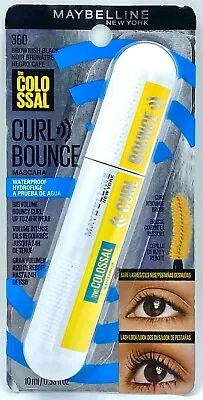Maybelline The Colossal Curl Bounce Waterproof Mascara Brownish Black 33 Fi Oz • $3.98