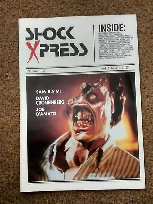 SHOCK XPRESS Vol. 2 #1 '87 Film Fanzine- Sam Raimi & David Cronenberg Interviews • $16.66