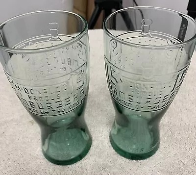 McDONALD’S 1948 FAMOUS 15 CENT HAMBURGER COLLECTIBLE GREEN GLASSES RETRO CUP • $11