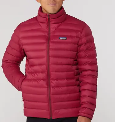 PATAGONIA Down Sweater Mens M Jacket/Coat/Parka 800-Fill Carmine Red NEW $279 • $199.99
