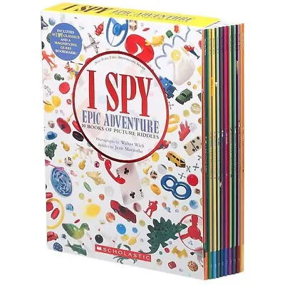 I Spy Classics 10 Book Box Set W/Magnifying Glass Bookmark Paperback New/Sealed • $49.95