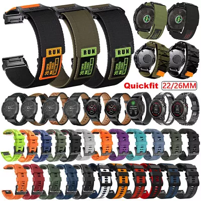 Quick Fit Watch Strap Band For Garmin Fenix 5 5X Plus 7 7X 6 6X Pro Epix Pro S70 • £13.99