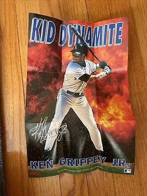 1993 Kelloggs Ken Griffey Jr. Seattle Mariners Kid Dynamite MLB Poster Baseball • $5.25