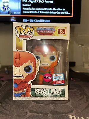 Funko Pop Masters Of The Universe - Beast Man #539 NYCC 2017 Flocked LE Sticker • $39.99