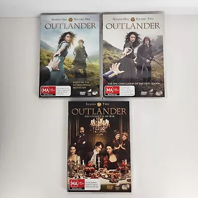 Outlander Season 1 Volume One & Two  & Season 2 Complete DVD Region 4 • $17.33