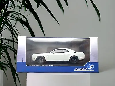 Miniature Solido 1/43 Dodge Challenger Srt Demon White • £30.65