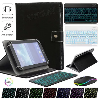 For Samsung Galaxy Tab S9 S8 S7 S6 Lite A7 A8 Backlit Keyboard Case Cover Mouse • $26.89