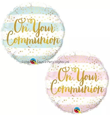 18  First 1st Holy Your Communion Helium/Air Foil Balloon Party Decor Boys Girls • £2.24