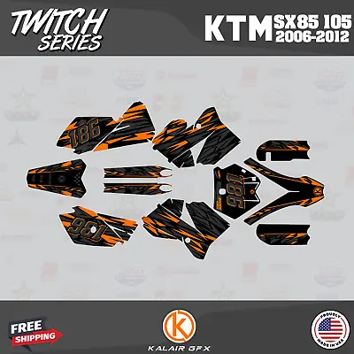 Graphics Kit For KTM 85SX 105SX SX85 SX105 (2006-2012) Twitch - Orange • $122.27