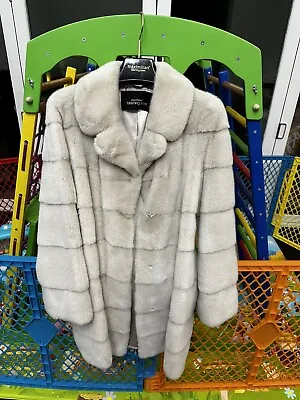 Maximilian Mink Fur Coat Beige Small $8k New • $2500