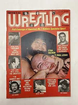 Vintage Official Wrestling Mag. Sept 1974 COMBINED SHIP $1 PER MULT • $9.99