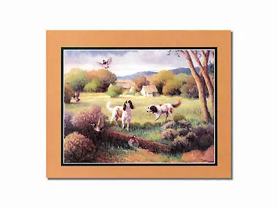 Dogs Hunting Quail Birds #3 Animal Cabin Lodge Wall Picture 8x10 Art Print • $8.87