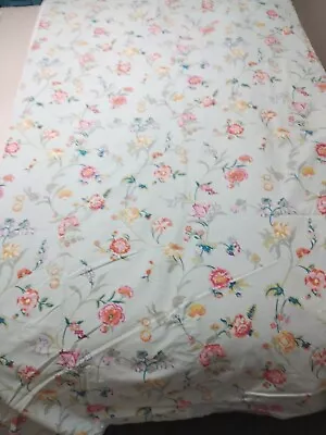 V & A Duck Egg Floral Duvet Cover Only Double • £12.50